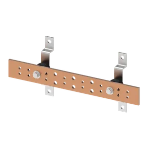 HOFFMAN DGTB212 Telecommunication Ground Bar Kit, 0.25 x 2 x 12 Inch Size, Copper | CH8HWB