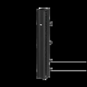 HOFFMAN DV10D7 Vertical Cable Manager, 10 x 84 Inch Size, Black, Composite, Double Sided | CH8HXK