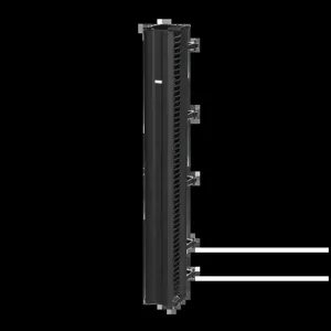 HOFFMAN DV10D8 Vertical Cable Manager, 10 x 96 Inch Size, Black, Composite, Double Sided | CH8HXL