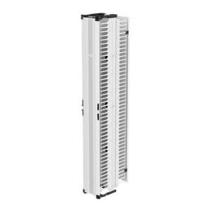 HOFFMAN DV10DF7W Vertikaler Kabelmanager, 84 x 11.25 x 21.2 Zoll Größe, Weiß, Al, doppelseitig | CH8HXP