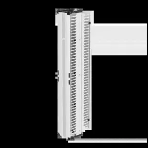 HOFFMAN DV10DF7W Vertical Cable Manager, 84 x 11.25 x 21.2 Inch Size, White, Al, Double Sided | CH8HXP