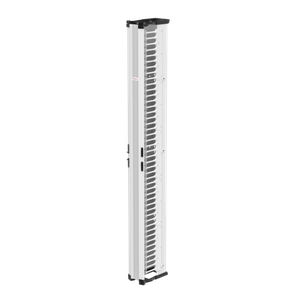 HOFFMAN DV10S7W Vertikaler Kabelmanager, 10 x 84 Zoll Größe, weiß, Verbundwerkstoff, einseitig | CH8HXT