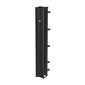 HOFFMAN DV12D8 Vertikaler Kabelmanager, 12 x 96 Zoll Größe, Schwarz, Verbundwerkstoff, doppelseitig | CH8HXX