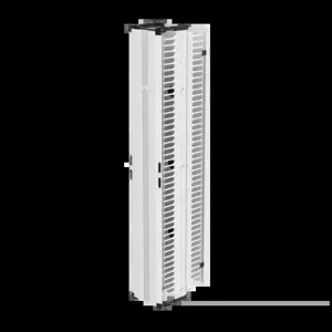 HOFFMAN DV12DF7W Vertical Cable Manager, 84 x 13.25 x 21.2 Inch Size, White, Al, Double, Fingers | CH8HYA