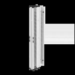 HOFFMAN DV6DF7W Vertical Cable Manager, 84 x 7.25 x 21.2 Inch Size, White, Al, Double, Fingers | CH8HYK