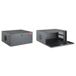 HOFFMAN DVR4U Equipment Cabinet, Black, Steel, 4Pk | CH8HYR
