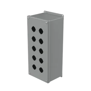 HOFFMAN E10PBX Pushbutton Enclosure, 30.5mm Size, Gray, Steel | CH8HYY