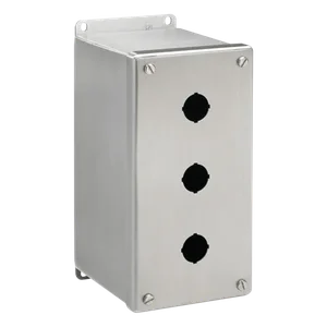 HOFFMAN E16PBXSS6 Pushbutton Enclosure, Screw Cover, Extra Deep, 16 Holes, 30.5mm Hole Size, 316 SS | CH8HZZ