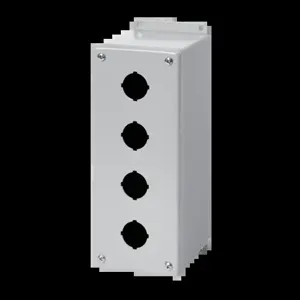 HOFFMAN E2PBXM4 Pushbutton Enclosure, Type 4, 2 Holes, 22.5mm Hole, 6 x 4 x 4.75 Inch Size, Steel | CH8JCG