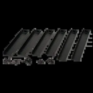 HOFFMAN E4FBKIT Open Frame Rack Kit, Black, Mild Steel | CH8JDH