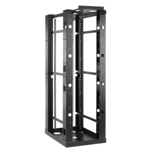 HOFFMAN E4SDR19FM45U Open Frame Rack, 4 Post, 19 Inch Size, 45 Rack Units, Black, Steel | CH8JDU