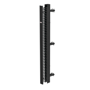 HOFFMAN EC3D7 Vertikaler Kabelmanager, 84 x 3.5 x 9 Zoll Größe, Schwarz, Stahl, doppelseitig | CH8JGT