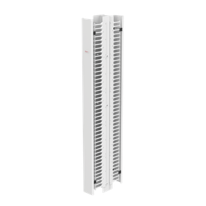HOFFMAN EC6DF7W Vertikaler Kabelmanager, 84 x 6.50 x 20.85 Zoll Größe, Weiß, Stahl, doppelseitig | CH8JHB