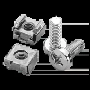 HOFFMAN ECNSM6 Fastener Package, Fits 9mm Square Hole, Steel | CH8JKK