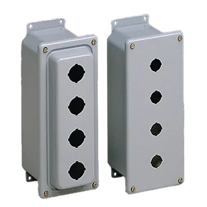 HOFFMAN ED4PBXM Pushbutton Enclosure, 4 Holes, 22.5mm Hole Size, 10.25 x 4 x 2.75 Inch Size | CH8JLQ