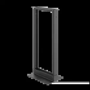 HOFFMAN EDR19FM24U Open Frame Rack, 2 Post, 48 x 20.25 x 15 Inch Size, Black, Aluminium | CH8JLR