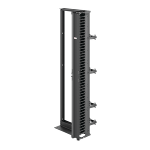 HOFFMAN EDR19FM45UCM1 Rack mit offenem Rahmen, 2 Pfosten, 19-Zoll-Größe, Schwarz, Aluminium, 45 Stück | CH8JLV