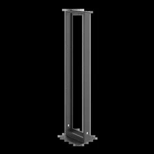 HOFFMAN EDR19FM51U6 Open Frame Rack, 2 Post, 96 x 20.28 x 18 Inch Size, Black, Aluminium | CH8JLY