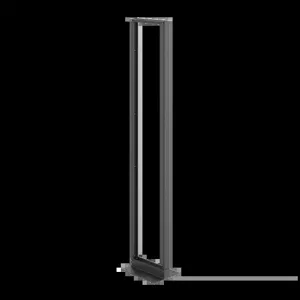 HOFFMAN EDR19FM58U Open Frame Rack, 2 Post, 108 x 20.25 x 15 Inch Size, Black, Aluminium | CH8JLZ