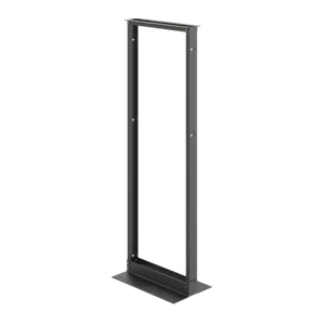 HOFFMAN EDR23FM38U Open Frame Rack, 2 Post, 72 x 24.25 x 15 Inch Size, Black, Aluminium | CH8JMB