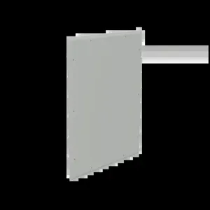 HOFFMAN EGPS1 Gland Plate, 506 x 381mm Size, Gray, Aluminium, Solid Small | CH8JMP