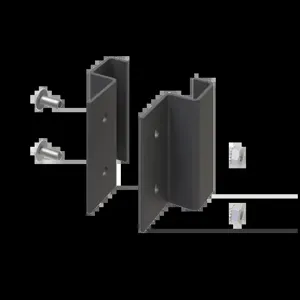 HOFFMAN ENCJK Seismic Cabinet Joining Kit, Black, Steel | CH8JNL