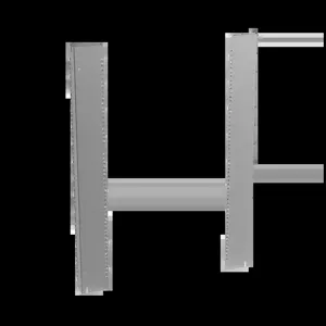 HOFFMAN ERA19239S Rack Angle, Fits 900 x 700mm Size Cabinet, 18 Rack Units, Steel | CH8JPM