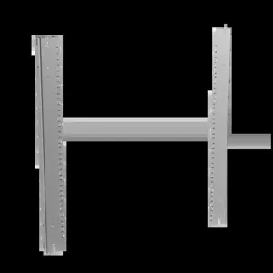 HOFFMAN ERA196S Rack Angle, Fits 600 x 600mm Size Cabinet, 12 Rack Units, Steel | CH8JPN