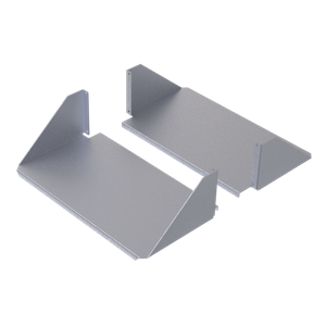 HOFFMAN ESHDA19 Double Sided Solid Aluminium Shelf, Aluminium | CH8JQM