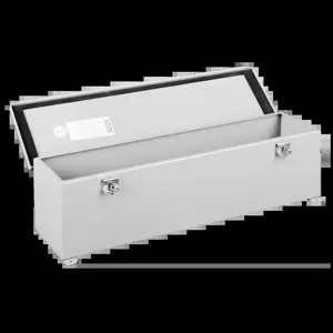 HOFFMAN F66T48HC Hinged Cover Wiring Trough, 6 x 6 x 48 Inch Size, Gray, Steel | CH8KWA