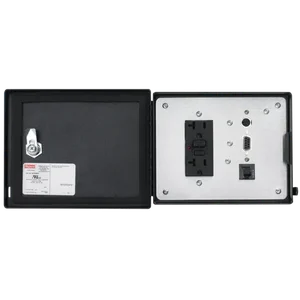 HOFFMAN HDP58MDH Intersafe Data Interface Port For Data Highway Plus, Duple, Black, Steel | CH8LWV