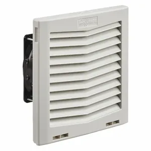 HOFFMAN HF0426414 Side Mount Filter Fan, 230V, 21 CFM, Light Gray | CH8LXX