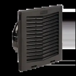 HOFFMAN HF1048413 Side Mount Filter Fan, 48V, 159 CFM, Black | CH8LZX