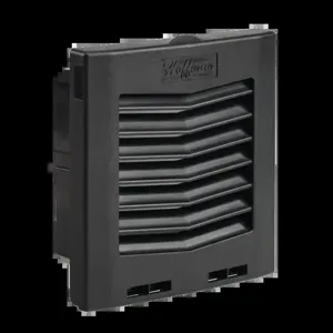 HOFFMAN HG0500503 Filter Fan Exhaust Grille, 5 Inch Size, Black | CH8MBZ