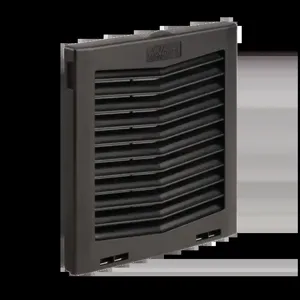 HOFFMAN HG0900503 Filter Fan Exhaust Grille, 9 Inch Size, Black | CH8MCD