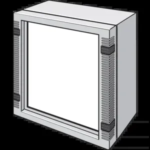 HOFFMAN LFP1616 Front Plate, Fits 166 x 160mm Size, Aluminium | CH8MPB