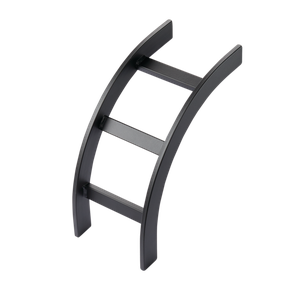 HOFFMAN LOB15BLK gebogenes Leitergestell-Set, 15 Zoll Breite, schwarz, Stahl, äußere vertikale Biegung | CH8MTU