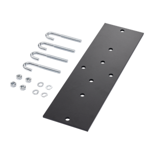 HOFFMAN LRRMPBLK Rack-to-Runway-Montageplattensatz, passend für 6- und 12-Zoll-Größen, schwarz, Stahl | CH8MVV