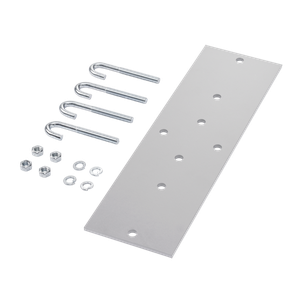 HOFFMAN LRRMPW18 Rack To Runway Mounting Plate Kit, Fits 12 And 18 Inch Size, White, Steel | CH8MWF