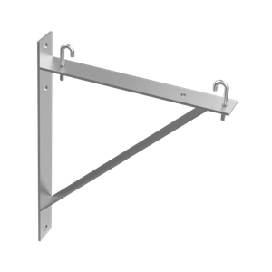 HOFFMAN LTSB12GZ Triangle Support Bracket Kit, Fits 6 And 12 Inch Cable Runway, Steel | CH8MYY