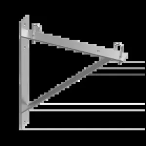 HOFFMAN LTSB12GZ Triangle Support Bracket Kit, Fits 6 And 12 Inch Cable Runway, Steel | CH8MYY