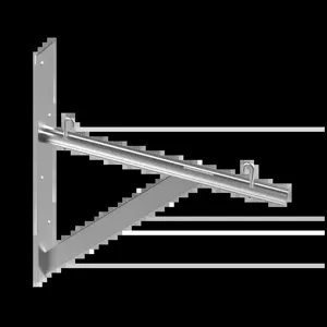 HOFFMAN LTSB18GZ Triangle Support Bracket Kit, Fits 12 And 18 Inch Cable Runway Steel | CH8MZE