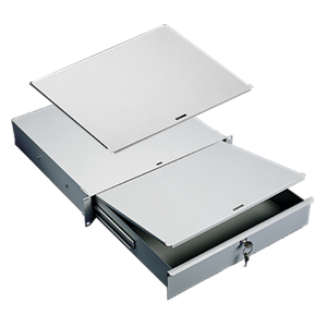 HOFFMAN P19WS Schreibfläche, passend für 19-Zoll-Schubladen, Hellgrau, Stahl | CH8NQQ