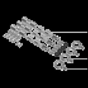 HOFFMAN P2A3RHKSB Hardware Kit, Single Door Solution | CH8NTC