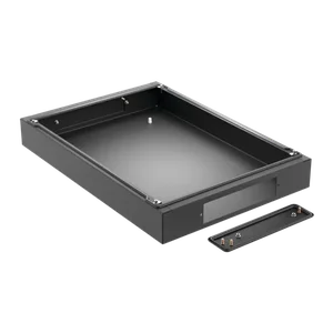 HOFFMAN P2B145 Fully Sealed Plinth Base, Fits 400 x 500mm Size Frame, Black, Steel | CH8PAU