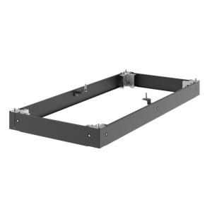 HOFFMAN P2BP1D124 Trennsockelsockel, passend für Rahmen der Größe 1200 x 400 mm, Schwarz, Stahl | CH8PGF
