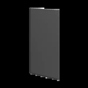 HOFFMAN PB2010B Side Barrier Panel, 76.34 x 37.52 x 1 Inch Size, Black, Steel | CH8UGH