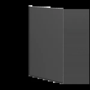 HOFFMAN PB2011B Side Barrier Panel, 76.34 x 41.46 x 1 Inch Size, Black, Steel | CH8UGJ