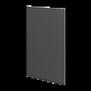 HOFFMAN PB2012B Side Barrier Panel, 76.34 x 45.4 x 1 Inch Size, Black, Steel | CH8UGK