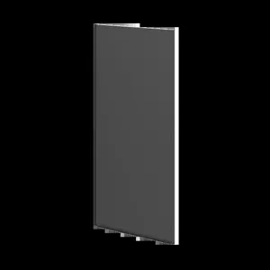 HOFFMAN PB209B Side Barrier Panel, 76.34 x 33.59 x 1 Inch Size, Black, Steel | CH8UGL